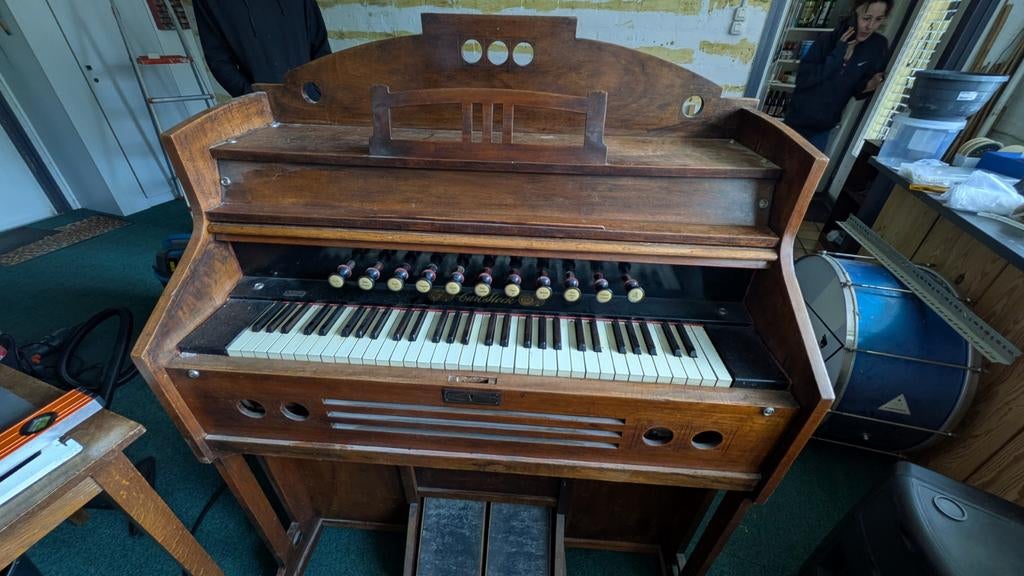 Ouderwets Orgel - Carl Stock - Vintage Instrument, Muziek en Instrumenten, Ophalen