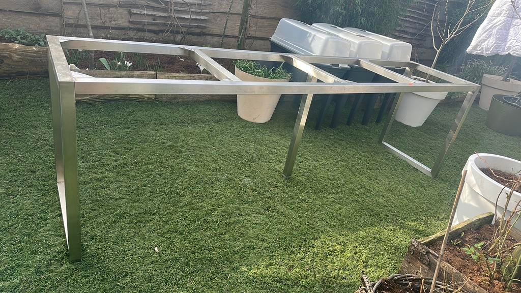 Grote eettafel met wisselbaar blad, Gebruikt, 200 cm of meer, 50 tot 100 cm, Vijf personen of meer