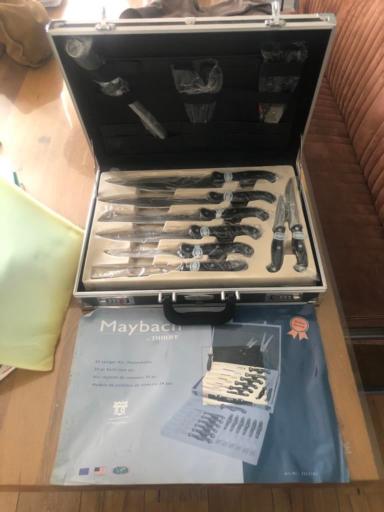 Maybach by Imhoff 24-delige Bestekset in Koffer, Ophalen, Nieuw, Rvs of Chroom, Bestekset