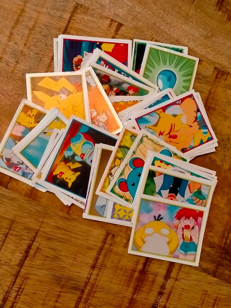 Pokemon Merlin Nintendo vintage plaatjes game RARE stickers, Ophalen of Verzenden, Gebruikt