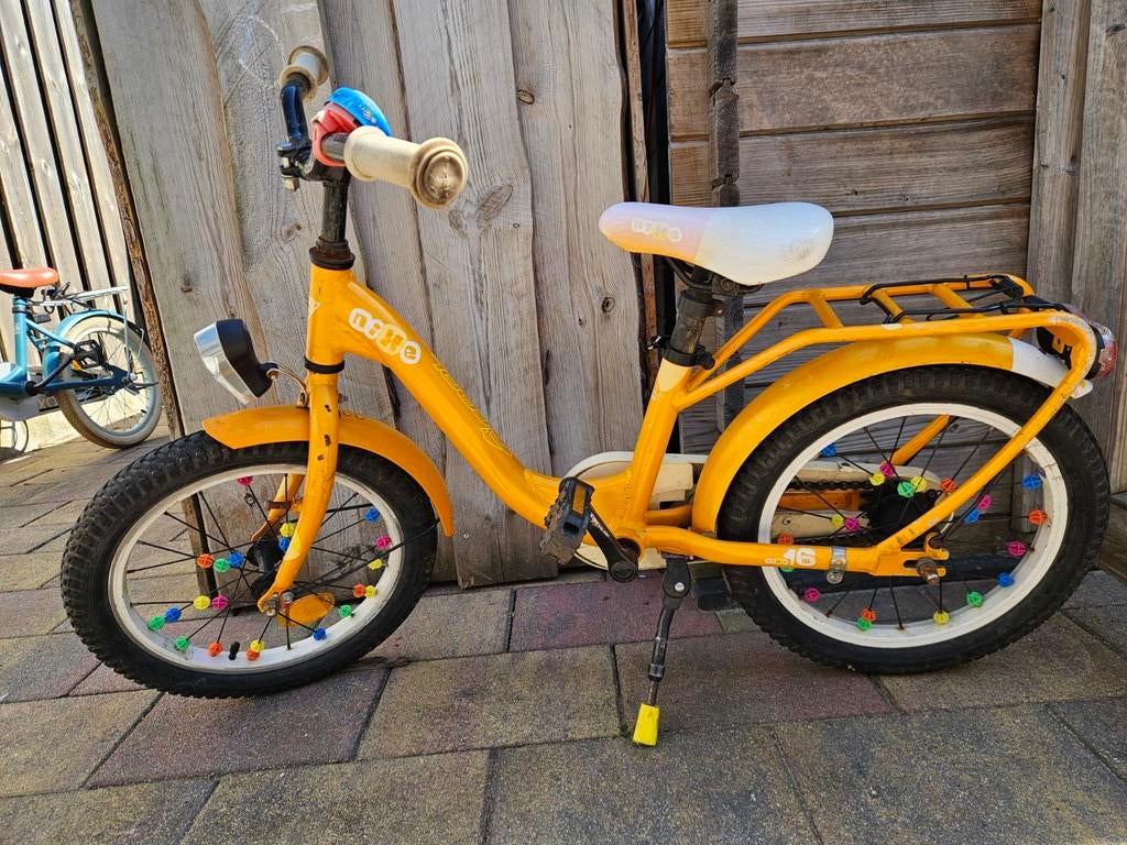 16 inch kinderfiets, Ophalen of Verzenden, Gebruikt, Terugtraprem, 16 tot 20 inch