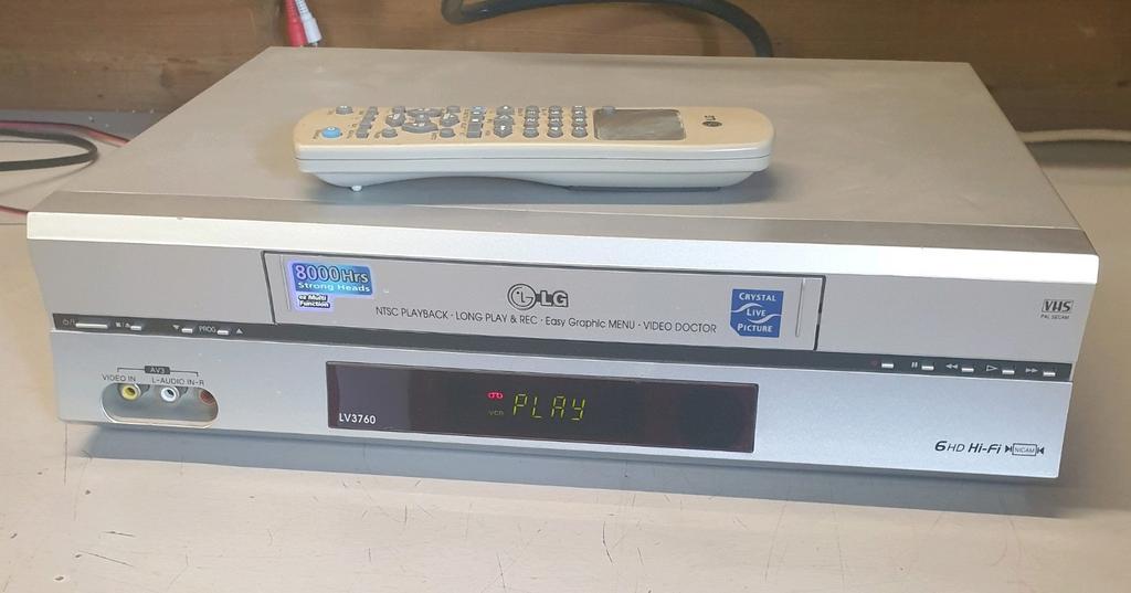 LG videorecorder LV-3760  6 koppen + afstandsbediening, Audio, Tv en Foto, Videospelers, Ophalen of Verzenden