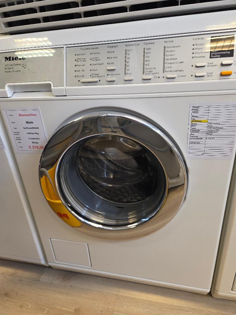 wasmachine - Miele - 6kg, Witgoed en Apparatuur, Wasmachines, Refurbished, Voorlader, 6 tot 8 kg, 85 tot 90 cm, 1200 tot 1600 toeren