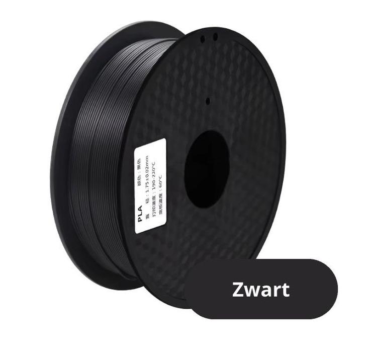 PLA filament zwart, Computers en Software, 3D-printerbenodigheden, Nieuw, Ophalen of Verzenden