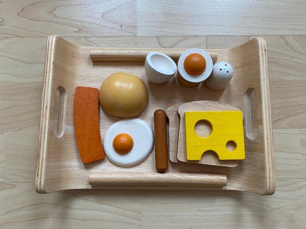 Plan Toys ontbijtset, Ophalen of Verzenden, Gebruikt