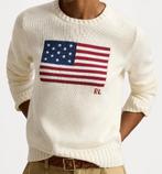 Polo Ralph Lauren gebreide trui flag crème wit maat S, Kleding | Dames, Truien en Vesten, Polo Ralph Lauren, Beige, Ophalen of Verzenden