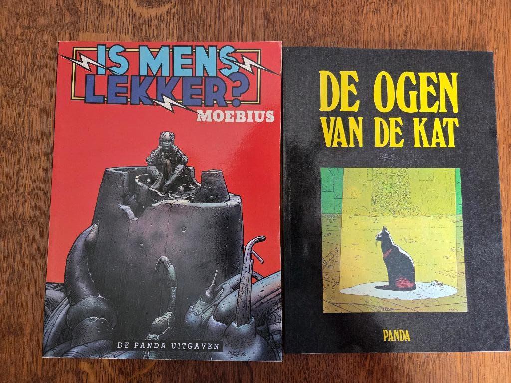 Moebius; Is mens lekker? en De ogen van de kat, Meerdere stripboeken, Ophalen of Verzenden, Gelezen