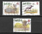 Zuid Afrika 1998 Giraf vogel konijn kraanvogel coated paper, Verzenden, Zuid-Afrika, Gestempeld