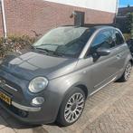 Fiat 500 1.4 16V 73KW C 2010 Grijs, 4 cilinders, Cabriolet, 100 pk, Leder