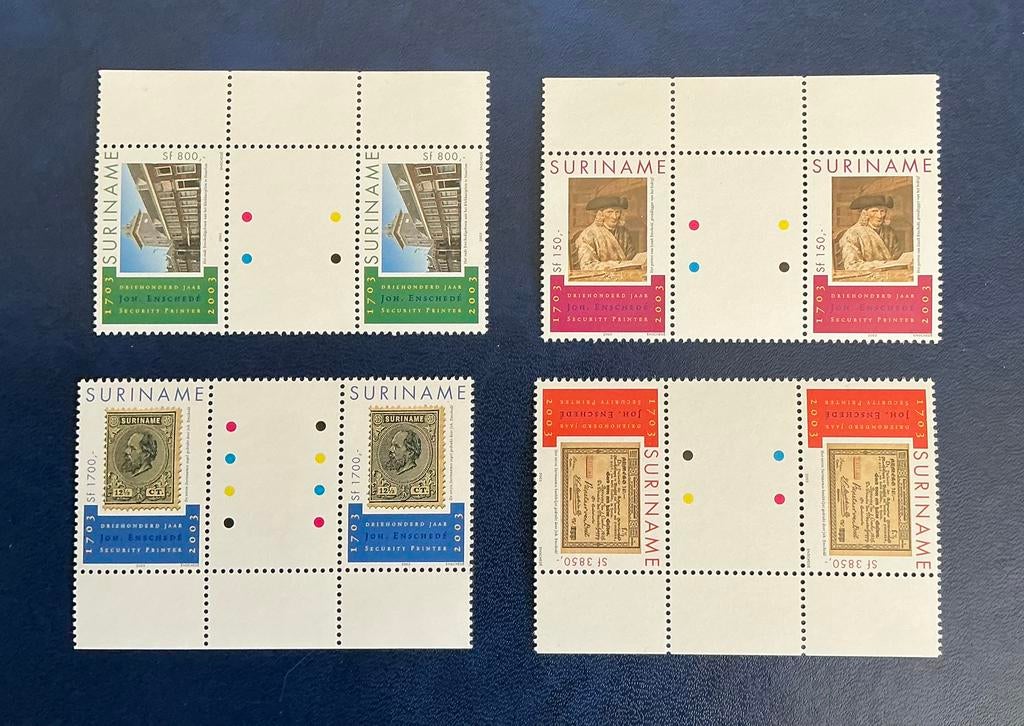 Suriname 2003  Brugparen ZB 1206-1209 BP Postfris, Ophalen of Verzenden, Postfris