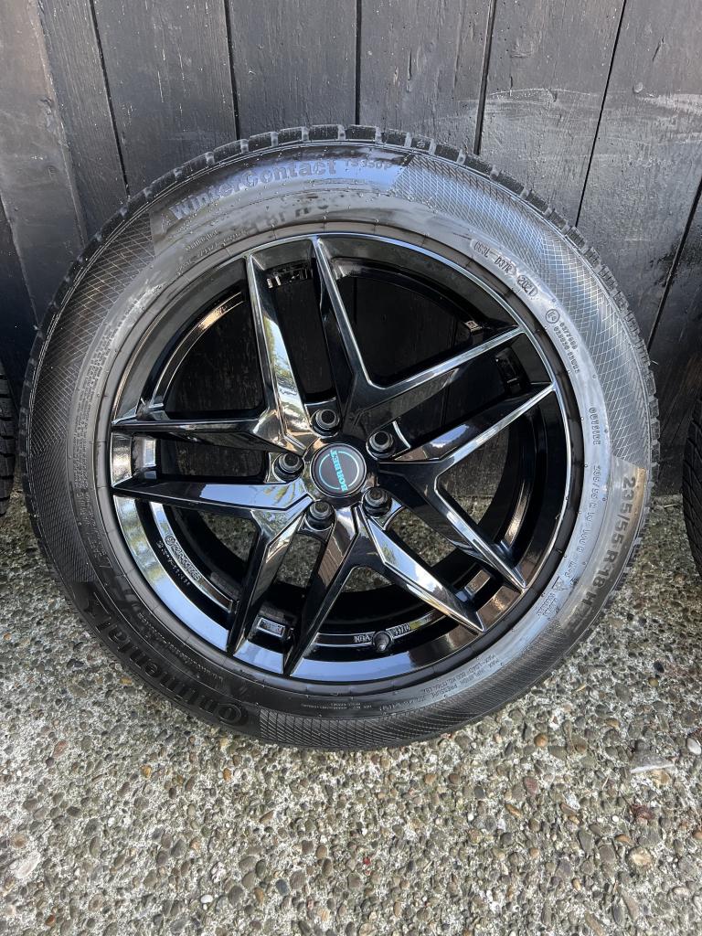 Audi q3 q5 a6 Tiguan Passat velgen 18” winterset zwart 5x112, Niet ingevuld, 18 inch, Banden en Velgen, Niet ingevuld