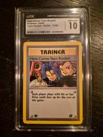 Diverse Team Rocket kaarten 1e editie gegraded met cijfer 10, Ophalen of Verzenden