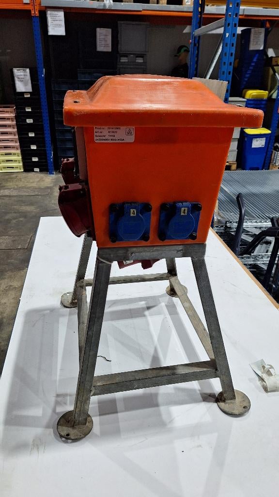 bouwstroomkast bouwpaddestoel stroomkast verdeelkast 32A, Ophalen, Gebruikt, Overige typen, Industriepark 2a 9351PA Leek