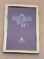 Goudkleut brass polished fotolijst 9x13 cm, Minder dan 50 cm, Metaal of Aluminium, ..., Ophalen of Verzenden