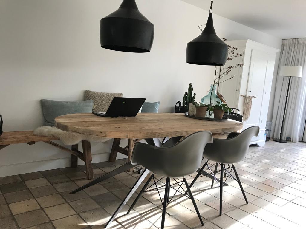 Stoere industriële hanglamp van New Routz 1 exemplaar, Ophalen of Verzenden, Zo goed als nieuw, Metaal, 50 tot 75 cm
