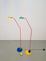 Set 2 Vintage Happylight vloerlamp in Memphis-stijl ‘80, N, 100 tot 150 cm, Memphis style vintage, Ophalen of Verzenden