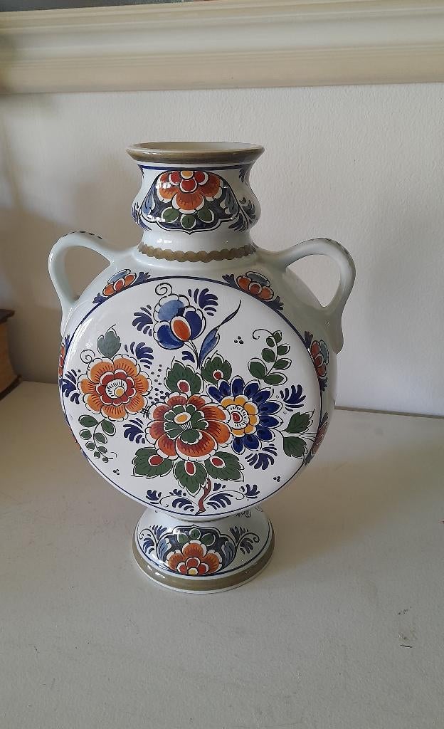 Delft polychrome vaas, Ophalen of Verzenden