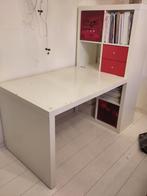 IKEA Bureau met vakkenkast, incl. rode bakken en lades, Ophalen