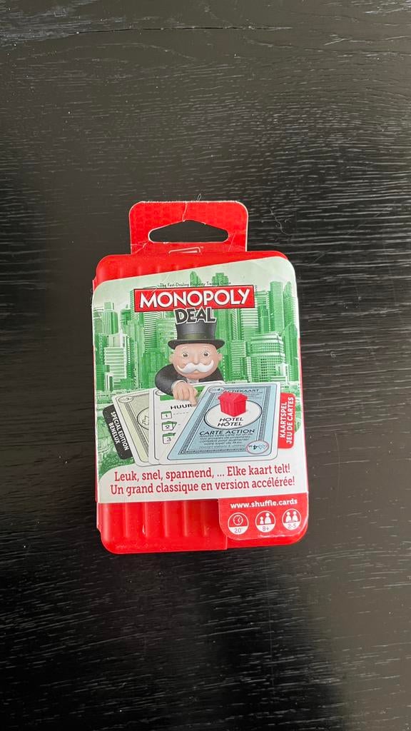 Monopoly Deal Kaartspel, Shuffle, Ophalen of Verzenden, Zo goed als nieuw, Vijf spelers of meer