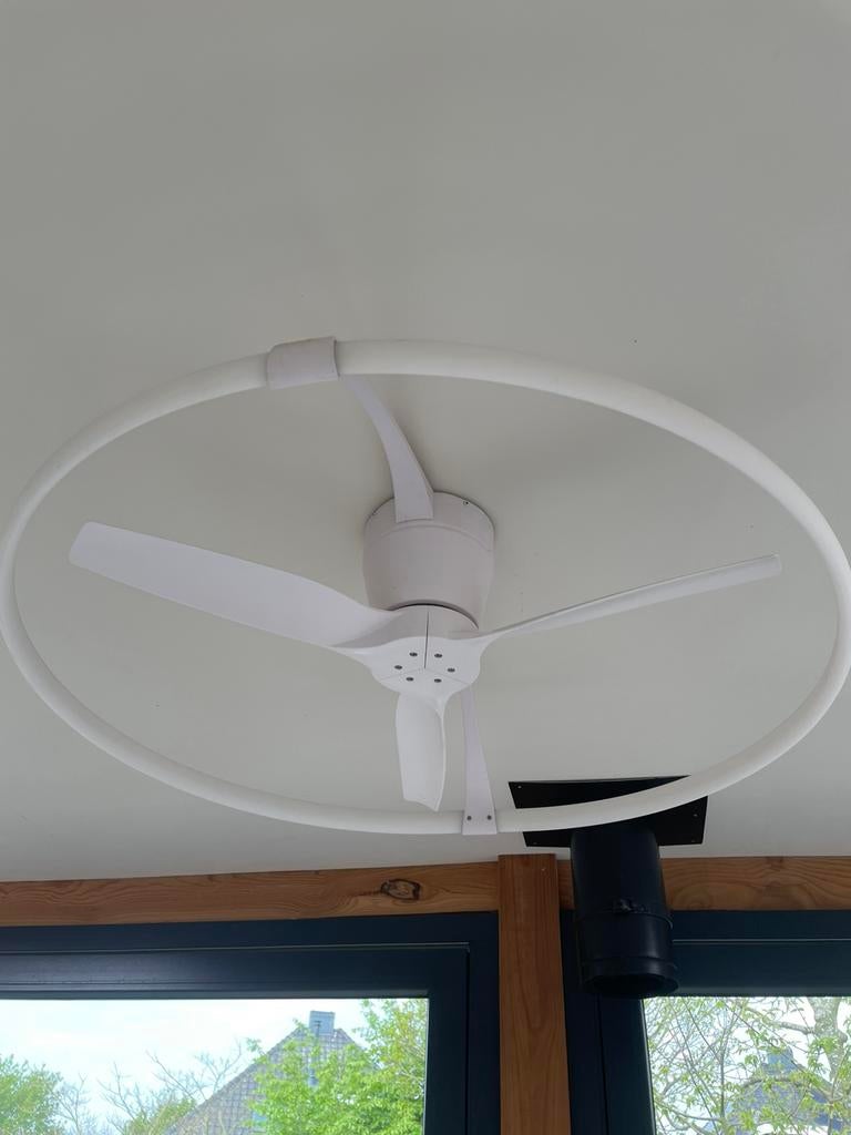 Lamp met ventilator, Witgoed en Apparatuur, Ventilatoren, Zo goed als nieuw, Plafondventilator, Ophalen