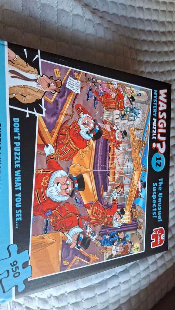 Jumbo Wasgij? Mystery 12: The Unusual Suspects (950 stukjes), Hobby en Vrije tijd, Denksport en Puzzels, Ophalen, 500 t/m 1500 stukjes