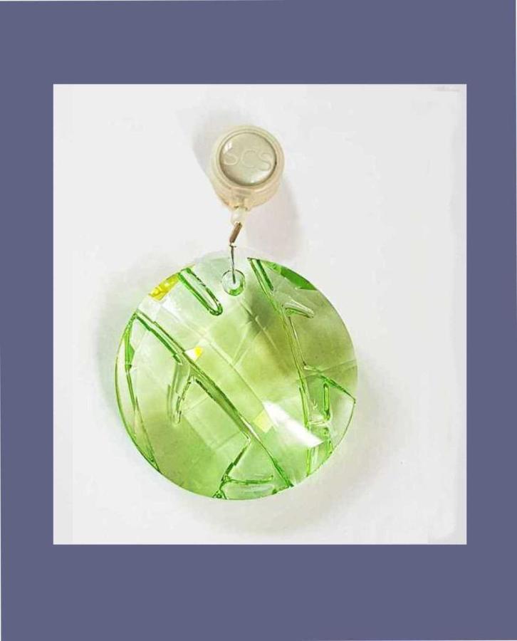 Swarovski Raamornament Bamboe Groen met doos en omdoos, Verzamelen, Swarovski, Zo goed als nieuw, Figuurtje, Ophalen of Verzenden