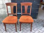 Stoel eetkamerstoel retro vintage oranje 2 stuks, Ophalen