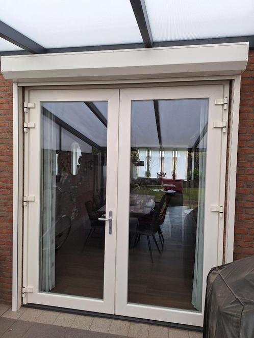 Kunststof tuindeuren, Doe-het-zelf en Verbouw, Kozijnen en Schuifpuien, Zo goed als nieuw, Overige typen, Kunststof, Inclusief glas