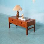 Deens design ladekast teakhout l sixties sideboard Denmark, 1 of 2 laden, Metaal, Ophalen of Verzenden, Zo goed als nieuw