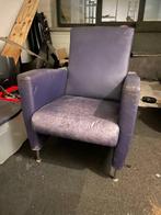 Gratis op te halen: lederen fauteuil, Huis en Inrichting, Fauteuils, Ophalen, Gebruikt, Minder dan 75 cm, Leer