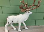Decoratief houten hert met gewei, leuk voor kerst, Diversen, Kerst, Ophalen, Zo goed als nieuw