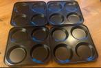 6 Yorkshire pudding bakvormen, Ophalen of Verzenden, Zo goed als nieuw, Taarten, Bakvorm