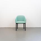 3x Vitra Softshell Slide Fauteuil Blauwgroene Stof - Zwart, Huis en Inrichting, Stoelen, Ophalen of Verzenden, Zo goed als nieuw