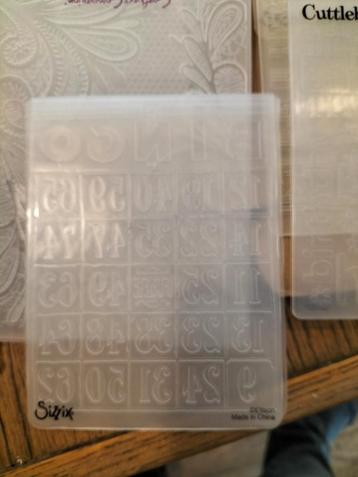 Embossing Folders - Sizzix, Cuttlebug, Meer! beschikbaar voor biedingen