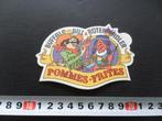sticker pommes frites strip cowboy indiaan buffalo bill rote, Verzamelen, Ophalen, Zo goed als nieuw, Bedrijf of Vereniging