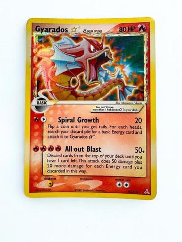 *GEZOCHT* Gyarados Gold Star Pokémon kaart beschikbaar voor biedingen