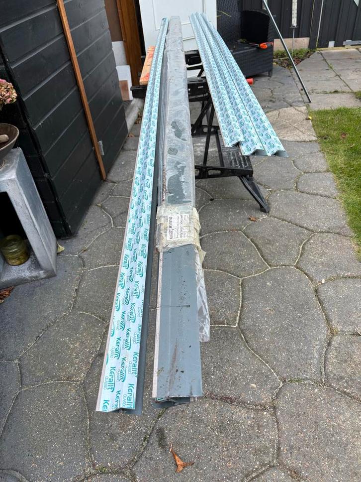 Keralith  Daktrim/Kraal Profiel - Vergrijsd Red Ceder, Doe-het-zelf en Verbouw, Platen en Panelen, Gebruikt, HPL, Minder dan 20 mm