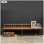 Oude houten bank Halbank eetkamerbank sidetable, Antiek en Kunst, Curiosa en Brocante, Ophalen