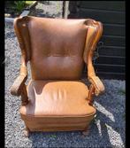 Te koop Antieke, vintage oorfauteuil, Antieke vintage, Gebruikt, Hout, 75 tot 100 cm