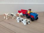 Duplo Lego traktor met dieren, Ophalen of Verzenden, Zo goed als nieuw, Duplo