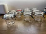 Kleine Glazen Potjes met Beugelsluiting, Huis en Inrichting, Keuken | Keukenbenodigdheden, Ophalen, Zo goed als nieuw