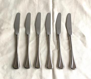 6 Inox dinermessen - merk Inox 18/10 en 🐓  Haan  beschikbaar voor biedingen