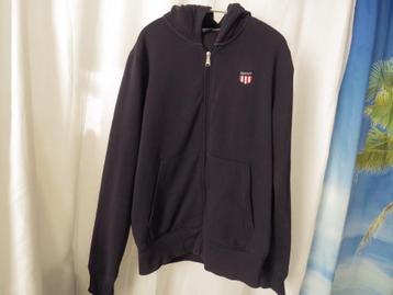 blauw hoodie vest retroshield mt L Gant beschikbaar voor biedingen