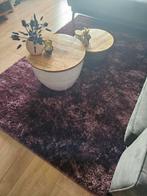 Aubergine hoogpolig vloerkleed 160x230 cm, Huis en Inrichting, Ophalen, Warm, modern, Overige kleuren, 150 tot 200 cm