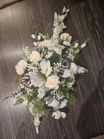 Groot grafbloemstuk met kunstbloemen, Ophalen of Verzenden, Nieuw