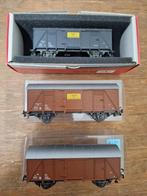 Treintjenl Fleischmann H0 Goederenwagons NS, Gebruikt, Gelijkstroom, Fleischmann, Wagon