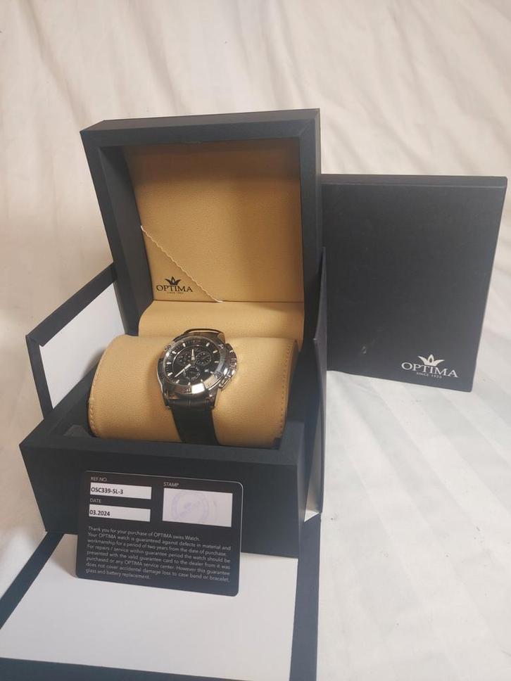 Optima Swiss Watch - Nieuw!!!! - Swiss Made, Sieraden, Tassen en Uiterlijk, Horloges | Heren, Nieuw, Polshorloge, Overige merken