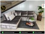 GRATIS LEVERING Croco Velvet Hoekbank 265x250 GEREINIGD, Huis en Inrichting, Banken | Bankstellen, 250 tot 300 cm, Ophalen of Verzenden