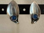 M119/(ALTON)Vintage Zilveren Chalcedoon oorclips Zweden, Gebruikt, Verzenden, X, Zilver
