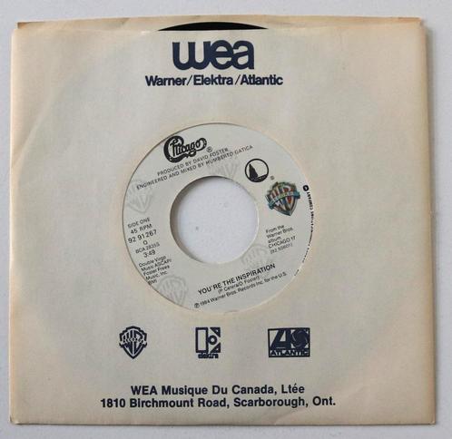 Chicago - You're The Inspiration - 7in single – 1984, Cd's en Dvd's, Vinyl Singles, Gebruikt, Single, Rock en Metal, 7 inch, Ophalen